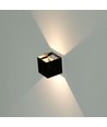 5W LED wandlamp - IP65 buiten, vierkant, verstelbare stralingshoek, zwart, incl. lichtbron