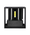 5W LED wandlamp - IP65 buiten, vierkant, verstelbare stralingshoek, zwart, incl. lichtbron