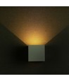 5W LED wandlamp - IP65 buiten, wit, vierkant, verstelbare stralingshoek, incl. lichtbron