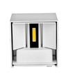 5W LED wandlamp - IP65 buiten, wit, vierkant, verstelbare stralingshoek, incl. lichtbron