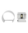 5W Wandlamp - IP65 buiten, Rond, verstelbare stralingshoek, incl. lichtbron, grijs