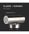 V-Tac wandlamp met op- en neerwaarts licht - IP44 buiten, GU10 fitting, zonder lichtbron