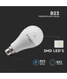 B22 15W LED-lamp - A65, krachtige lamp