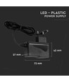 18W / 12V DC voeding voor LED strips - 1.5A, IP44 vochtige ruimtes