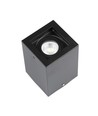 GU10 Plafondlamp - IP20, vierkant, zwart, zonder lichtbron