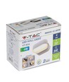 6W LED witte wandlamp - IP65 buiten, Ovaal, 350 graden draaibaar, incl. lichtbron