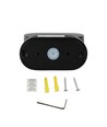 6W LED wandlamp - IP65 buiten, ovaal, 350 graden draaibaar, zwart, incl. lichtbron