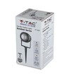 V-Tac 12W LED tuinscheenlamp - Zwart, met grondpen, IP65, 230V
