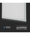 Outlet: 60x60 LED paneel, 32W - Hoogte: 13mm, 120lm/W, witte rand