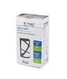 E27 Wandlamp - IP54 buiten, grijs, zonder lichtbron