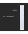 V-Tac 150 cm dubbel LED basisarmatuur - Inclusief 2 stuks 22W LED buizen, IP20