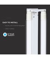 V-Tac 150 cm dubbel LED basisarmatuur - Inclusief 2 stuks 22W LED buizen, IP20
