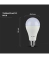 E27 15W LED-lamp - A65, Samsung LED-chip