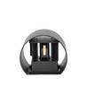 5W LED wandlamp - IP65 buiten, rond, zwart, verstelbare stralingshoek, incl. lichtbron