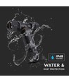 Ronde T-verdeeldoos - IP68 waterdicht, zwart, voor het verbinden van kabels