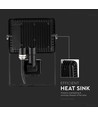 30W LED-breedstraler met sensor - Samsung LED-chip, werklamp