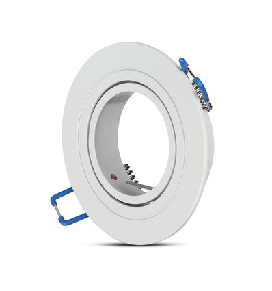 MR16 of GU10 Downlight kit, zonder lichtbron, mat wit, gatmaat: Ø7,5 cm, afmetingen: Ø9,1 cm