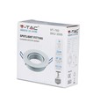 MR16 of GU10 Downlight kit, zonder lichtbron, mat wit, gatmaat: Ø7,5 cm, afmetingen: Ø9,1 cm