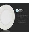 LED inbouwpaneel, 24W - Samsung LED chip, Zaagmaat: Ø28 cm, Afmetingen: Ø30 cm