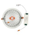 30W Ø22,5cm LED spotlight - Zaaggat: Ø19,5 cm, Afmetingen: Ø22,5 cm, 3 cm hoog, Samsung LED chip