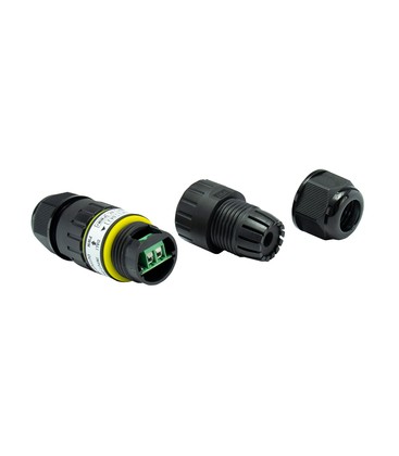 Waterdichte IP67 lasdoos voor het veilig aansluiten van buitenverlichting.