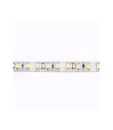 Detailopname van de flexibele structuur van een spatwaterdichte LED-strip.